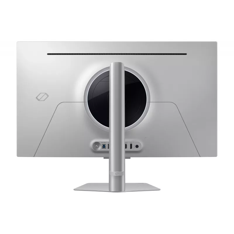 Samsung Odyssey OLED G8 G80SD LS32DG802SUXDU Gaming-Monitor, 32 Zoll (81,3 cm) OLED, 4K UHD 3840 x 2160, 240 Hz, 0,03 ms, HDR10, 2x HDMI, DisplayPort, USB-3.0-Hub, höhenverstellbar, Pivot, Silber