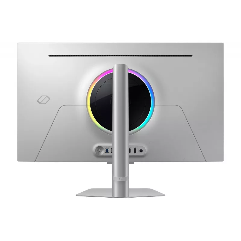 Samsung Odyssey OLED G8 G80SD LS32DG802SUXDU Gaming-Monitor, 32 Zoll (81,3 cm) OLED, 4K UHD 3840 x 2160, 240 Hz, 0,03 ms, HDR10, 2x HDMI, DisplayPort, USB-3.0-Hub, höhenverstellbar, Pivot, Silber