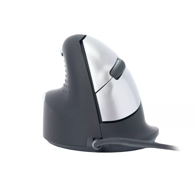 R-Go Tools Ergonomische Maus R-Go HE Break mit Pausensoftware, groß (Handgröße ≥ 185 mm), linkshändig, kabelgebunden, schwarz