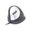 R-Go Tools Ergonomische Maus R-Go HE Break mit Pausensoftware, groß (Handgröße ≥ 185 mm), linkshändig, kabelgebunden, schwarz