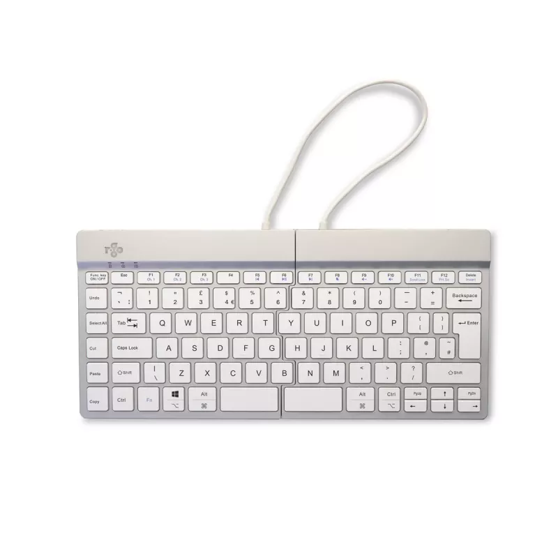 R-Go Tools Split Break RGOSBUKWLWH kabellose Tastatur, UK-Layout, Weiß