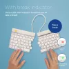 R-Go Tools Split Break RGOSBUKWLWH kabellose Tastatur, UK-Layout, Weiß