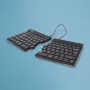R-Go Tools Compact Break RGOSBUKWLBL kabellose Tastatur, UK-Layout, Schwarz