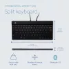 R-Go Tools Compact Break RGOSBUKWLBL kabellose Tastatur, UK-Layout, Schwarz