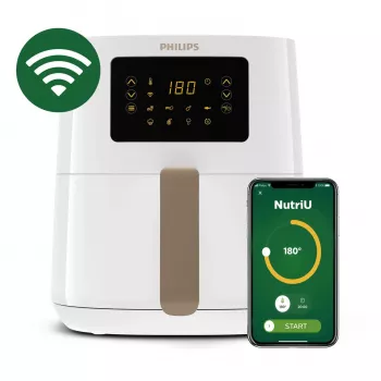 Philips 5000 Serie HD9255/30 Heißluftfritteuse Einzel 4,1 l Standgerät 1400 W Gold, Weiß
