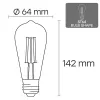 LED-Glühbirne VISIONAL VS-B-18 12W 1380 lm 3000K