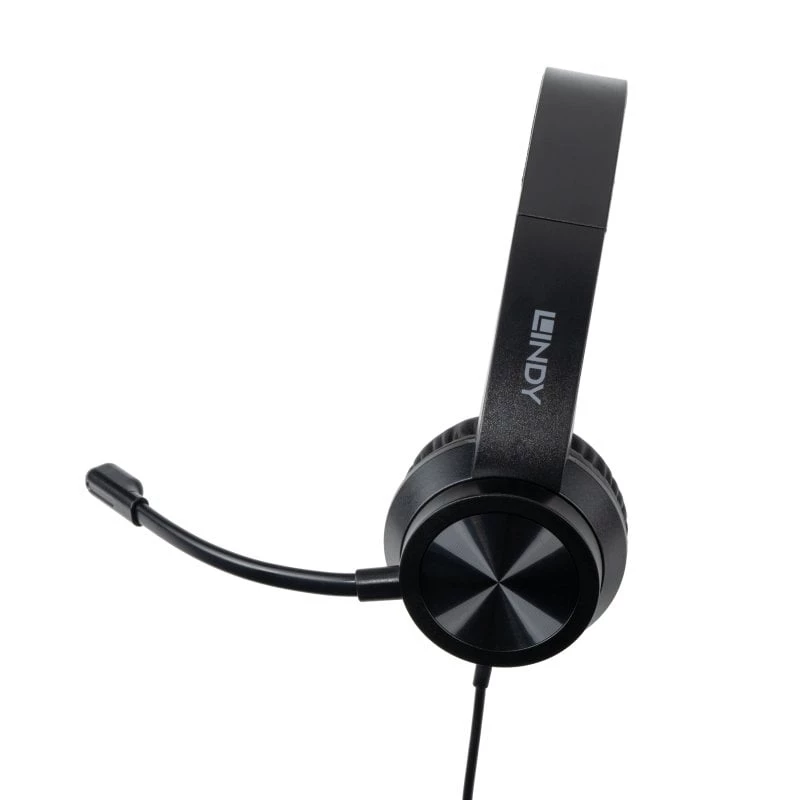 Lindy 20439 USB-C Office-Headset mit USB-A-auf-USB-C-Adapter