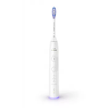 Philips Series 7100 HX7420/01 Schallzahnbürste — 62.000 Bewegungen/Min., 4 Modi, Drucksensor, Bluetooth, wiederaufladbar (weiß)