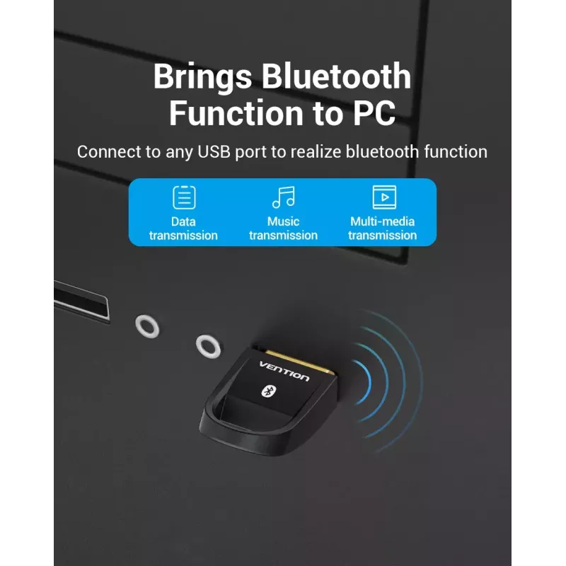 USB Bluetooth 5.0 Adapter Vention CDSB0 Schwarz