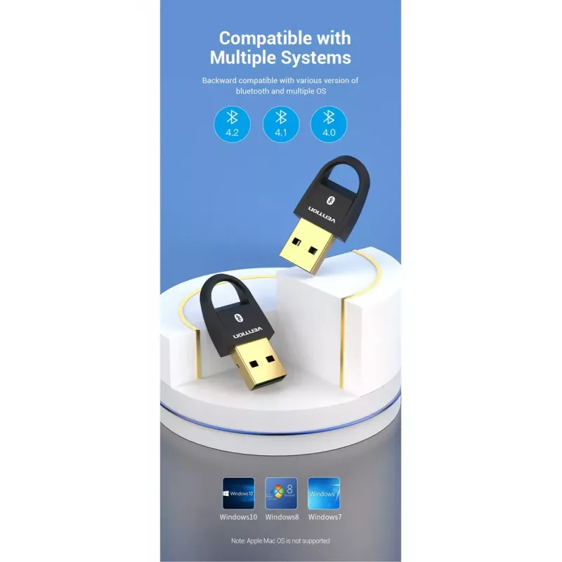 USB Bluetooth 5.0 Adapter Vention CDSW0 Kabelgebundene Konnektivität