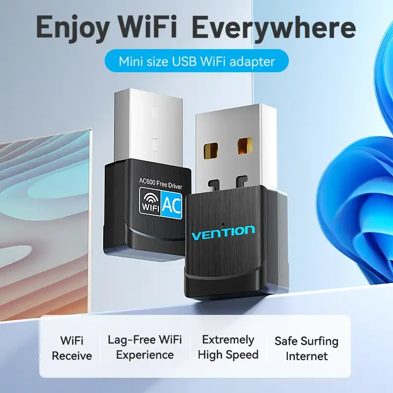 Vention KDSB0 USB-WLAN-Adapter, Dual-Band 2,4G/5G