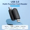 Vention CLGB0 2-in-1-Kartenleser, USB 3.0 A, SD + TF, zwei Laufwerksbuchstaben, schwarz