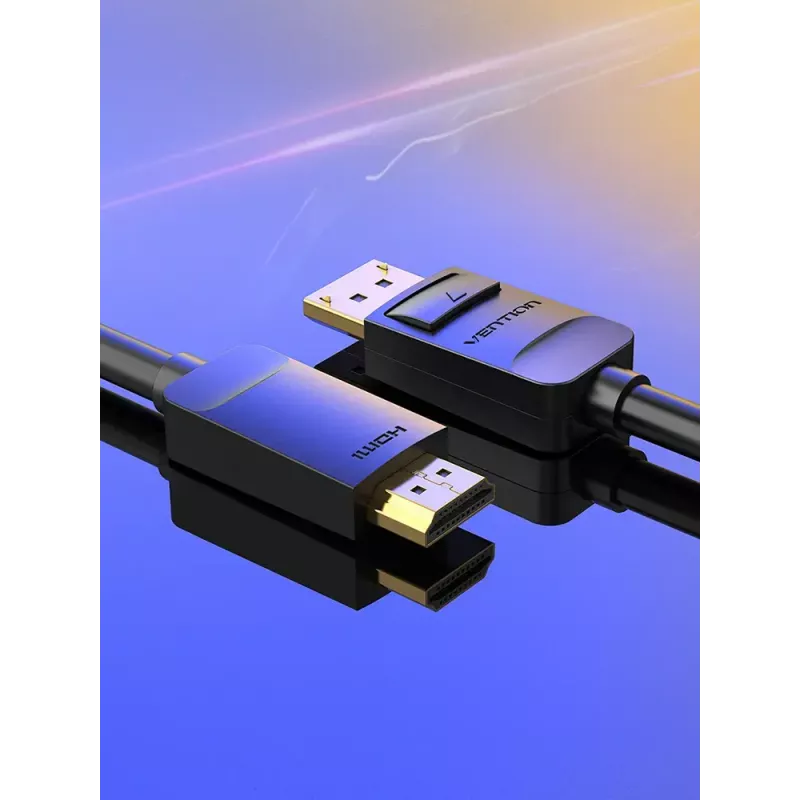Vention DP-auf-HDMI-Kabel 1,5 m Schwarz DisplayPort HDMI 1,5 m