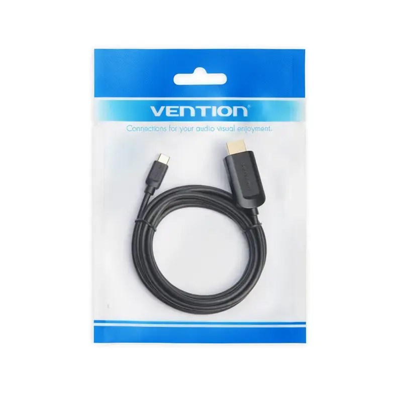 Vention Typ-C-auf-HDMI-Kabel 2 m Schwarz USB Typ-C HDMI