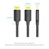 DisplayPort-Kabel Vention HAKBJ 5 m, DisplayPort auf DisplayPort, Schwarz