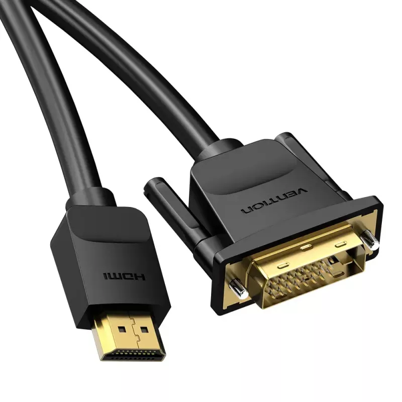 Vention HDMI-auf-DVI-Kabel 1,5 m Schwarz HDMI Typ A DVI-D
