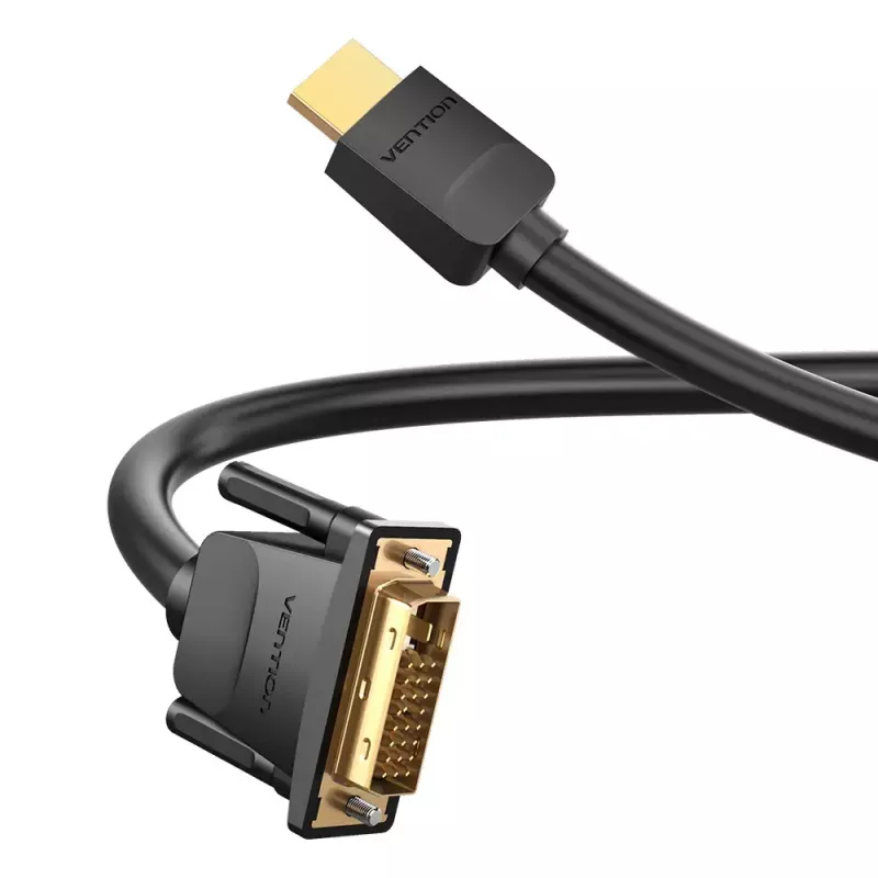 Vention HDMI-auf-DVI-Kabel 3M Schwarz HDMI Typ A DVI-D 3m