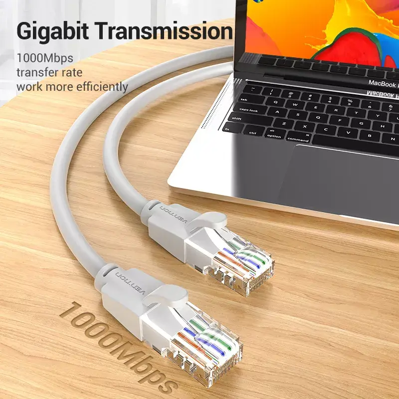 Netzwerkkabel Vention Cat.6 UTP Patchkabel RJ-45 1,5 m Grau
