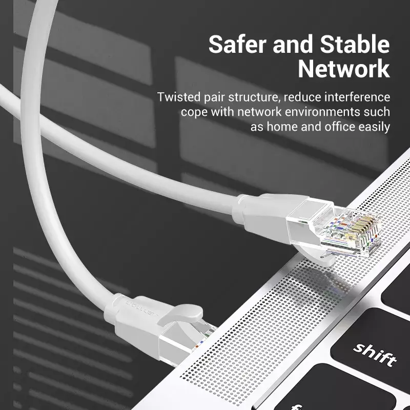 Netzwerkkabel Vention Cat.6 UTP Patchkabel RJ-45 5M Grau