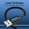 Vention COJBH USB-2.0-Kabel, USB-A-Stecker auf USB-A-Stecker, 2 m, 2 A, schwarz
