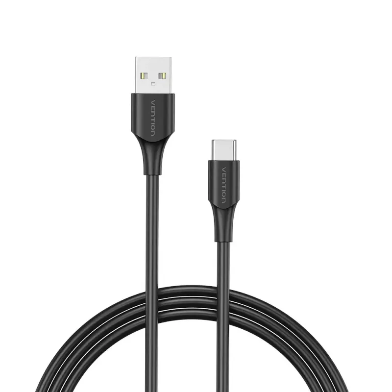 Vention USB 2.0 A-Stecker auf C-Stecker 3A Kabel 0,25 m Schwarz