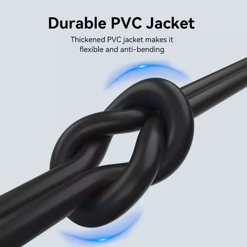 Vention USB 2.0 A Male to C Male 3A Kabel 0.5M Schwarz