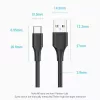 Vention USB 2.0 A Male to C Male 3A Kabel 0.5M Schwarz