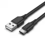Vention USB 2.0 A Male to C Male 3A Kabel 0.5M Schwarz
