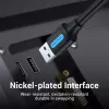 Vention CONBD USB-3.0-Kabel, USB-A-Stecker auf USB-A-Stecker, 0,5 m, PVC, schwarz