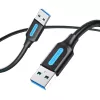 Vention CONBD USB-3.0-Kabel, USB-A-Stecker auf USB-A-Stecker, 0,5 m, PVC, schwarz