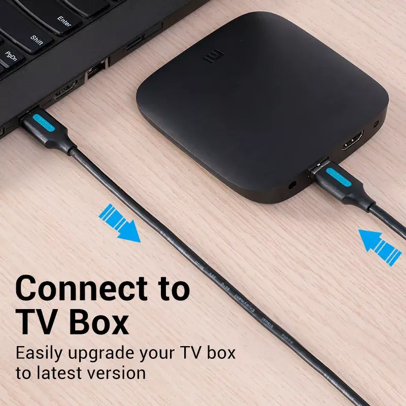 Vention CONBD USB-3.0-Kabel, USB-A-Stecker auf USB-A-Stecker, 0,5 m, PVC, schwarz