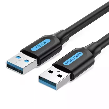 Vention CONBD USB-3.0-Kabel, USB-A-Stecker auf USB-A-Stecker, 0,5 m, PVC, schwarz