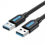 Vention CONBD USB-3.0-Kabel, USB-A-Stecker auf USB-A-Stecker, 0,5 m, PVC, schwarz