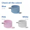 Club 3D CAC-3030 USB-C Magnetic-Coil Kabel, 240 W PD3.1, bidirektional, Schnellladen, 2 m (6,56 ft), Blau