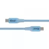 Club 3D CAC-3030 USB-C Magnetic-Coil Kabel, 240 W PD3.1, bidirektional, Schnellladen, 2 m (6,56 ft), Blau
