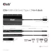 CLUB3D USB Gen2 Type-C to Dual DisplayPort 4k60Hz 7-in-1 HUB