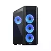 Chieftec Scorpion 3 GL-03B-OP Midi-Tower-Gehäuse, ATX/MicroATX/Mini-ITX, schwarz, RGB, Glasseitenteile