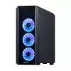 Chieftec Scorpion 3 GL-03B-OP Midi-Tower-Gehäuse, ATX/MicroATX/Mini-ITX, schwarz, RGB, Glasseitenteile
