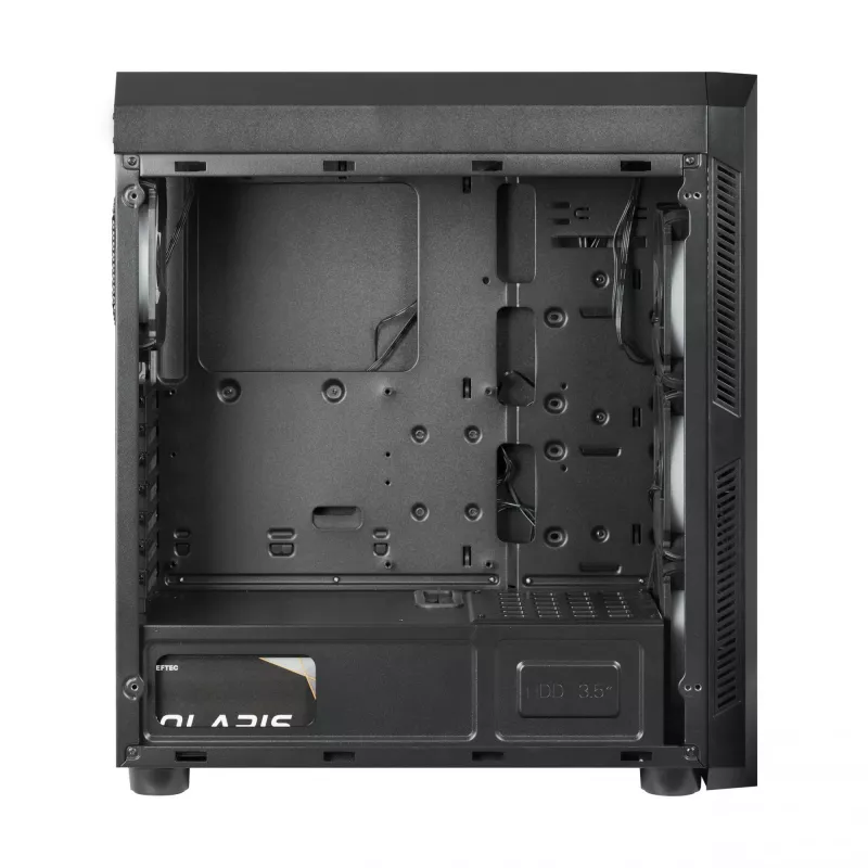 Chieftec Scorpion 3 GL-03B-OP Midi-Tower-Gehäuse, ATX/MicroATX/Mini-ITX, schwarz, RGB, Glasseitenteile