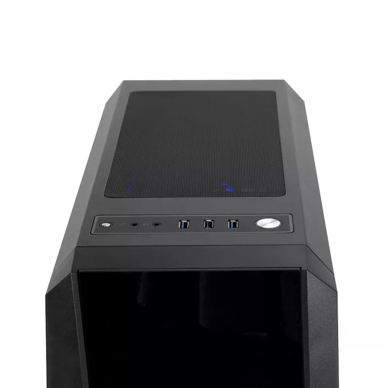Chieftec Scorpion 3 GL-03B-OP Midi-Tower-Gehäuse, ATX/MicroATX/Mini-ITX, schwarz, RGB, Glasseitenteile