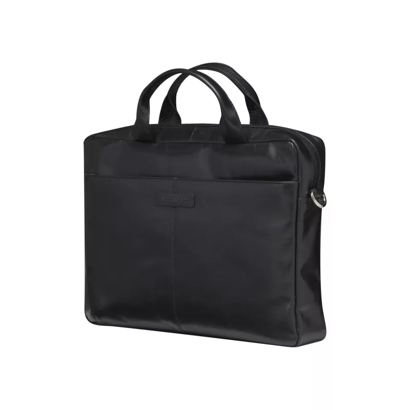 dbramante1928 Amalienborg BG15GTBL1489 Laptop-Umhängetasche, 15 Zoll (38,1 cm), 2. Generation, Leder, Schwarz