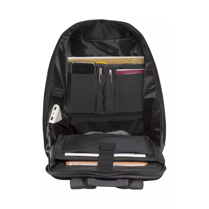 dbramante1928 Helsingborg 16 Zoll Rucksack aus Recyclingmaterial, Holzkohlegrau