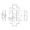 Multibrackets M Universal Projector Ceiling Mount 900-1600 with Finetune