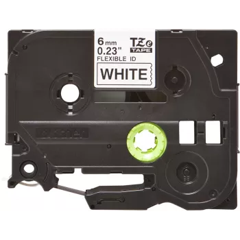 Laminiertes Band Brother TZEFX211 Schwarz auf Weiß 6 mm