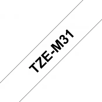 Brother TZE-M31 Beschriftungsband Schwarz auf Transparent