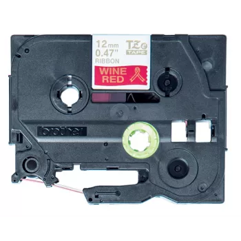 Brother TZE-RW34 label-making tape Gold on red
