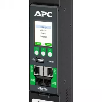 APC NetShelter Rack PDU Advanced, Metered, 3-phasig, 11 kW 400 V 16 A oder 11,5 kW 415 V 20 A, 42 Ausgänge, IEC309