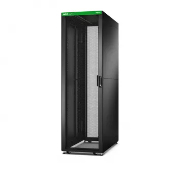 APC Easy Rack, 42U, Schwarz, Mit Dach, Rollen, Füßen, 4 Halterungen und Seitenwänden, Ohne Boden, 1991H x 600B x 1000T mm