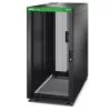 APC Easy Rack, 24U, Schwarz, mit Dach, Rollen, Füßen, 4 Halterungen und Seitenwänden, kein Boden, 1198H x 600B x 1000T mm