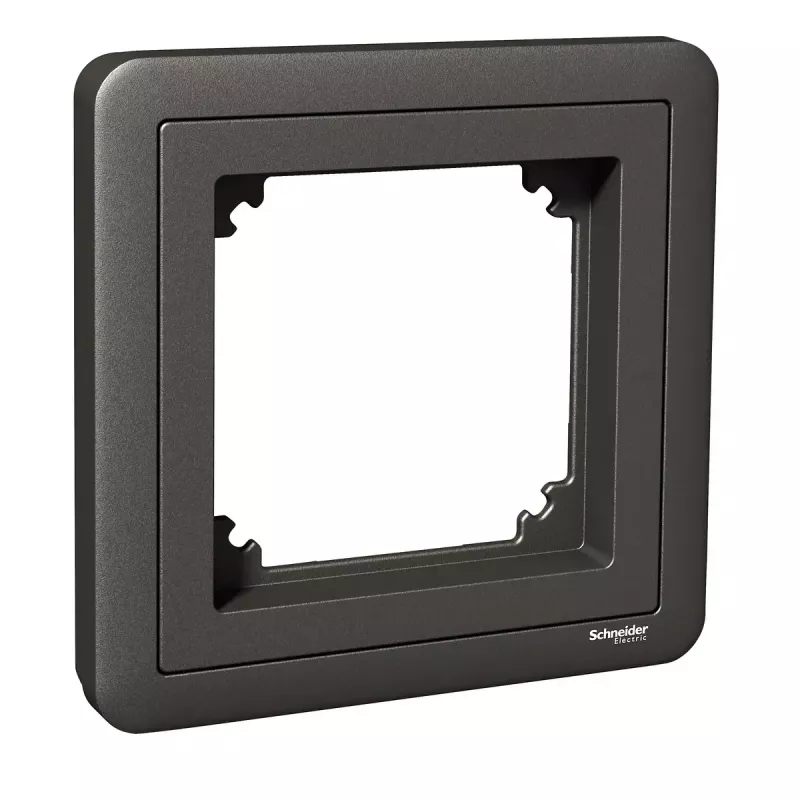 Schneider Electric Exxact 1-fach-Rahmen mit Adapter 7, Anthrazit
